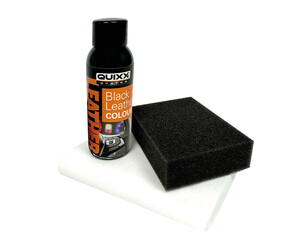 KIT ΑΝΑΝΕΩΣΗΣ ΚΑΙ ΠΡΟΣΤΑΣΙΑΣ ΔΕΡΜΑΤΩΝ ΣΕ ΜΑΥΡΟ ΧΡΩΜΑ QUIXX BLACK LEATHER COLOUR KIT 50ml