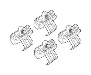 ΑΚΡΑ ΓΙΑ ΜΠΑΡΕΣ NORDRIVE ΓΙΑ VOLVO S90 4D 09/16+ KIT
