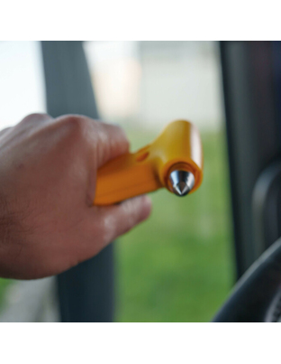Lampa - Θραύστης Τζαμιού με Κοπτικό Ζώνης 2 σε 1 Emergency Escape Tool σε Κίτρινο Χρώμα - 1 Τεμ. (L4807.0)
