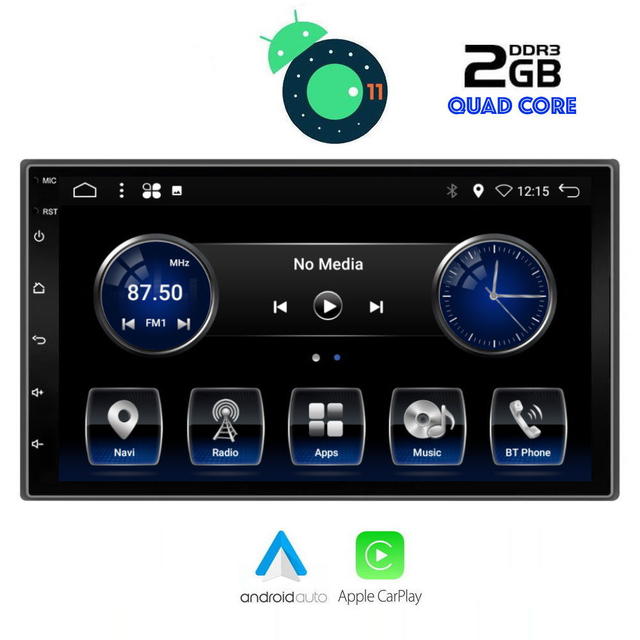 ΟΘΟΝΗ MULTIMEDIA 2 DIN 7 ΙΝΤΣΩΝ /ANDROID 11 R /DECK/BT A2DP/GPS/USB/RADIO/2GB RAM/ DIGITAL IQ