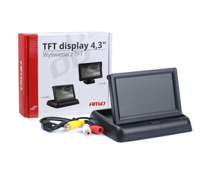 Amio - ΟΘΟΝΗ TFT LCD ΑΝΑΔΙΠΛΟΥΜΕΝΗ ΑΥΤΟΚΙΝΗΤΟΥ 4,3" - 12V - 1 τεμ. (02484/AM)