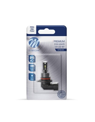 HB4 9006 12V P22d 6xSMD1616 LED 6.000K 280lm PREMIUM FOG LED  M-TECH - 1 ΤΕΜ.