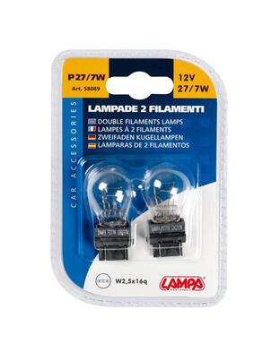 P27/7W 12V 27/7W W2,5x16q STANDAR LINE ΑΛΟΓΟΝΟΥ 2ΤΕΜ. BLISTER