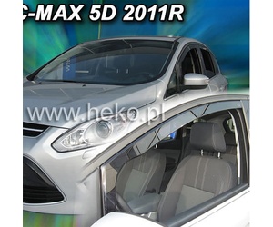 ΑΝΕΜΟΘΡΑΥΣΤΕΣ ΓΙΑ FORD C-MAX 5D 2011-2019 / GRAND C-MAX 5D 2011-2019 ΖΕΥΓΑΡΙ ΑΠΟ ΕΥΚΑΜΠΤΟ ΦΙΜΕ ΠΛΑΣΤΙΚΟ HEKO - 2 ΤΕΜ.