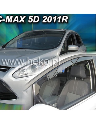 ΑΝΕΜΟΘΡΑΥΣΤΕΣ ΓΙΑ FORD C-MAX 5D 2011-2019 / GRAND C-MAX 5D 2011-2019 ΖΕΥΓΑΡΙ ΑΠΟ ΕΥΚΑΜΠΤΟ ΦΙΜΕ ΠΛΑΣΤΙΚΟ HEKO - 2 ΤΕΜ.