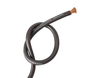 PC53CCAB Pure  30% OFC 70% Alu 53.7mm², 20m Power Wire Auto Connect, black Sold by the meter