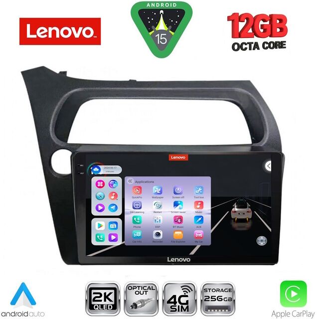 LENOVO SSZ 12189_CPA (9inc) MULTIMEDIA TABLET for HONDA CIVIC 3D-5D mod. 2006-2012