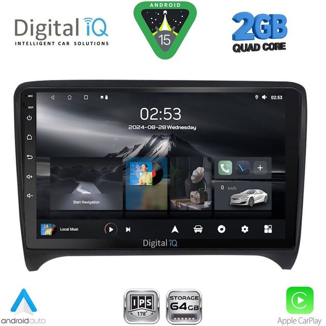 DIGITAL IQ RSD 1009_CPA (9inc) MULTIMEDIA TABLET for AUDI TT  mod. 2007-2015