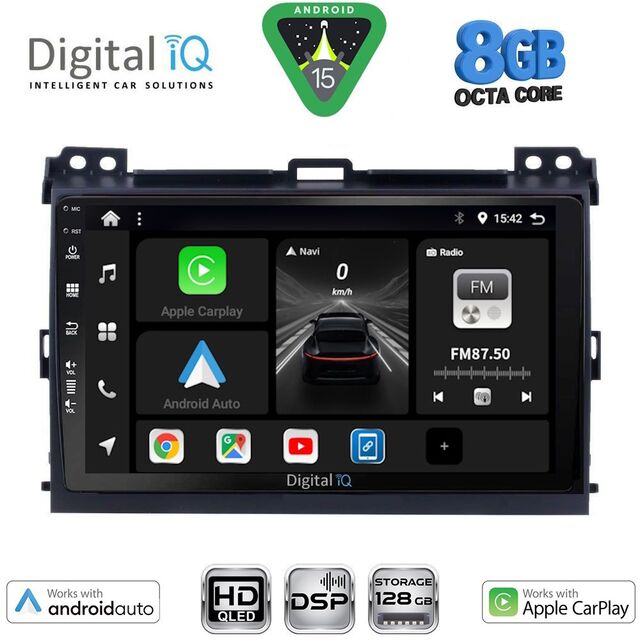DIGITAL IQ BXF 18723_CPAA (9inc) MULTIMEDIA TABLET for TOYOTA LANDCRUISER mod. 2002-2008