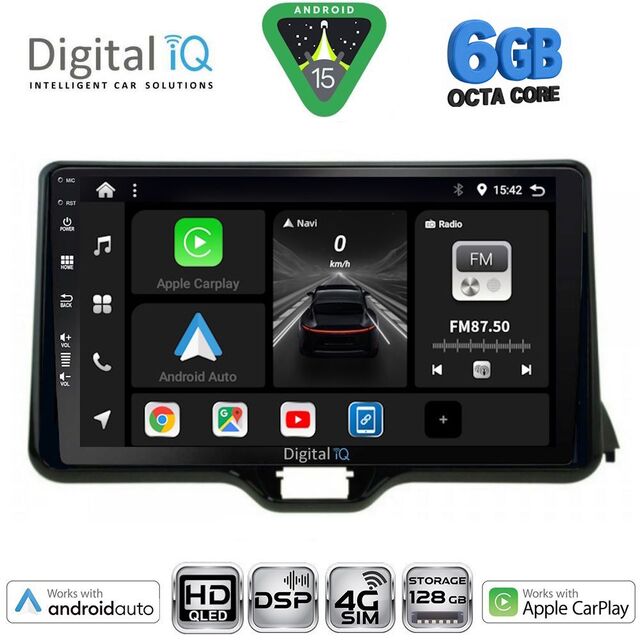DIGITAL IQ BXF 17738_CPAA (10inc) MULTIMEDIA TABLET for TOYOTA YARIS mod. 2020-2026 - MAZDA 2 mod. 2023-2026