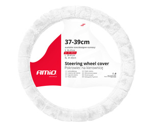 Amio - ΚΑΛΥΜΜΑ ΤΙΜΟΝΙΟΥ ΓΟΥΝΙΝΟ/ΧΝΟΥΔΩΤΟ (M) 37-39cm SWC-53-M ΣΕ ΛΕΥΚΟ ΧΡΩΜΑ - 1 Τεμ. (03566/AM)