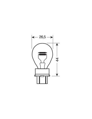 P27/7W 12V 27/7W W2,5x16q STANDAR LINE ΑΛΟΓΟΝΟΥ 2ΤΕΜ. BLISTER