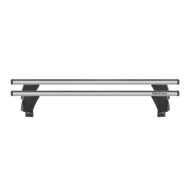 MENABO Ολοκληρωμένο Σετ Μπάρες Οροφής Αλουμινίου DELTA M 123 cm σε Ασημί Χρώμα για Toyota Avensis Business Edition 4 doors 2018> - 2 τεμ. (16600/MB+12510/MB)