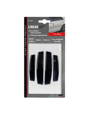 ΑΝΤΙΚΡΟΥΣΤΙΚΑ ΠΟΡΤΑΣ LINEAR CARBON LOOK 97+77mm ΠΑΧΟΥΣ 2,8mm 4ΤΕΜ.