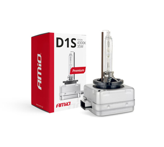 Amio – Λάμπα Xenon D1S 12V 35W PK32d-2 4300K Premium για Αυτοκίνητο Ανταλλακτική – 1 Τεμ. (01408/AM)