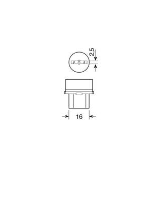 P27/7W 12V 27/7W W2,5x16q STANDAR LINE ΑΛΟΓΟΝΟΥ 2ΤΕΜ. BLISTER
