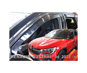 ΑΝΕΜΟΘΡΑΥΣΤΕΣ ΓΙΑ RENAULT AUSTRAL 5D 2022+  ?ΖΕΥΓΑΡΙ ΑΠΟ ΕΥΚΑΜΠΤΟ ΦΙΜΕ ΠΛΑΣΤΙΚΟ HEKO - 2 ΤΕΜ.