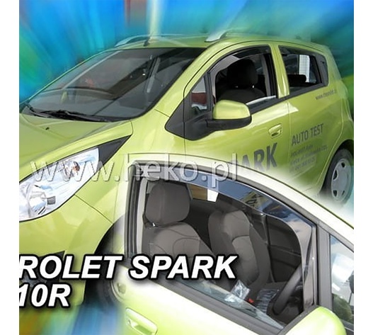 ΑΝΕΜΟΘΡΑΥΣΤΕΣ ΓΙΑ CHEVROLET SPARK M300 5D 2009-2022 ΖΕΥΓΑΡΙ ΑΠΟ ΕΥΚΑΜΠΤΟ ΦΙΜΕ ΠΛΑΣΤΙΚΟ HEKO - 2 ΤΕΜ.