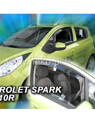 ΑΝΕΜΟΘΡΑΥΣΤΕΣ ΓΙΑ CHEVROLET SPARK M300 5D 2009-2022 ΖΕΥΓΑΡΙ ΑΠΟ ΕΥΚΑΜΠΤΟ ΦΙΜΕ ΠΛΑΣΤΙΚΟ HEKO - 2 ΤΕΜ.