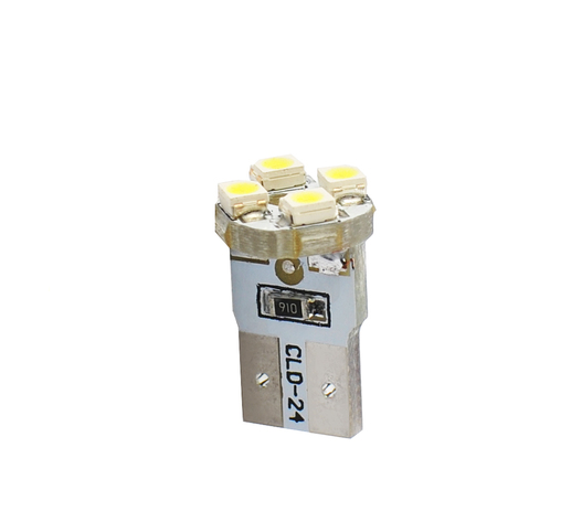 W5W 12V T10 W2,1x9,5d LED 4xSMD3528 ΛΕΥΚΟ (ΚΑΡΦΩΤΟ ΑΚΑΛΥΚΟ) BLISTER 2ΤΕΜ.