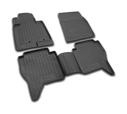 ΠΑΤΑΚΙΑ ΣΕ ΣΚΑΦΗ TPE ΛΑΣΤΙΧΟ ΓΙΑ MITSUBISHI PAJERO (V80) 5D 2006+ ΣΕ ΜΑΥΡΟ ΧΡΩΜΑ NOVLINE - 4 ΤΕΜ.