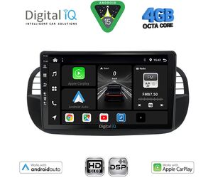 DIGITAL IQ BXF 16130BL_CPAA (9inc) MULTIMEDIA TABLET for FIAT 500 mod. 2007-2015 (BLACK)