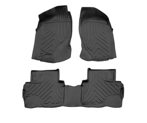 Race Axion - Πατάκια Τύπου Σκαφάκια Για Nissan Terrano II (R20) 1993-2005 5πορτο Λάστιχο Σκαφάκια Προστατευτικά Με Κουμπώματα υλικό Λάστιχο για Επιβατικά Αυτοκίνητα - 3 τεμ. (5014293/ST)