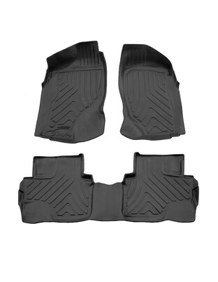 Race Axion - Πατάκια Τύπου Σκαφάκια Για Nissan Terrano II (R20) 1993-2005 5πορτο Λάστιχο Σκαφάκια Προστατευτικά Με Κουμπώματα υλικό Λάστιχο για Επιβατικά Αυτοκίνητα - 3 τεμ. (5014293/ST)
