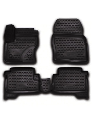 ΠΑΤΑΚΙΑ ΣΕ ΣΚΑΦΗ TPE ΛΑΣΤΙΧΟ ΓΙΑ FORD KUGA 5D 2013-2019  ΣΕ ΜΑΥΡΟ ΧΡΩΜΑ NOVLINE - 4 ΤΕΜ.
