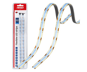 Amio – Ταινία LED COB 12V Μπλε 2x30cm Flexible για Εντυπωσιακό Εσωτερικό Φωτισμό & Easy Install – Σετ 2 Τεμ. (04571/AM)