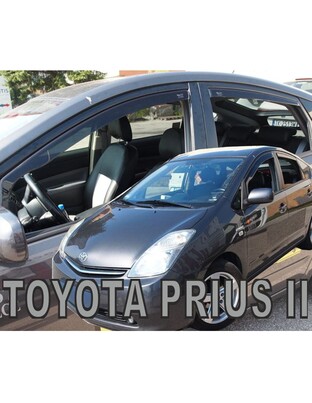ΑΝΕΜΟΘΡΑΥΣΤΕΣ ΓΙΑ TOYOTA PRIUS 2003-2009 ΣΕΤ ΑΥΤΟΚΙΝΗΤΟΥ ΑΠΟ ΕΥΚΑΜΠΤΟ ΦΙΜΕ ΠΛΑΣΤΙΚΟ HEKO - 4 ΤΕΜ.