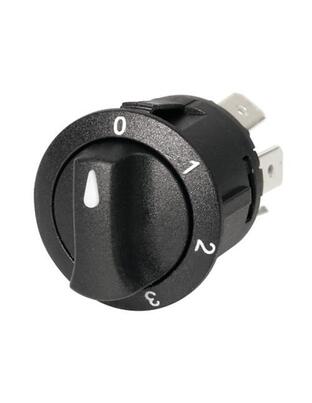ΔΙΑΚΟΠΤΗΣ 4 ΘΕΣΕΩΝ 12/24V 10A ΣΤΡΟΓΓΥΛΟΣ 23mm