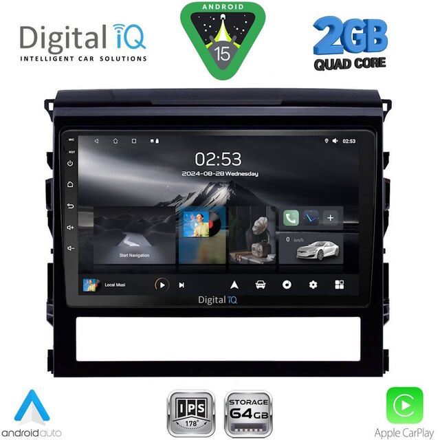 DIGITAL IQ RSD 1725_CPA (9inc) MULTIMEDIA TABLET for TOYOTA LANDCRUISER mod. 2016-2019