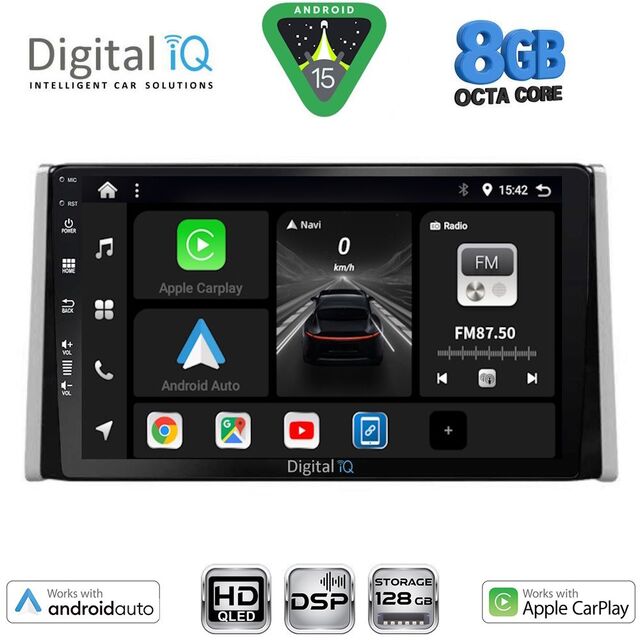 DIGITAL IQ BXF 18734_CPAA (10inc) MULTIMEDIA TABLET for TOYOTA RAV 4 mod. 2019-2025