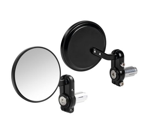 ΚΑΘΡΕΠΤΕΣ ΣΕ ΘΕΣΗ ΑΝΤΙΒΑΡΟΥ ΜΟΤΟ DERNIER 80mm 13-18mm ΜΑΥΡΟΙ -2 ΤΕΜ.
