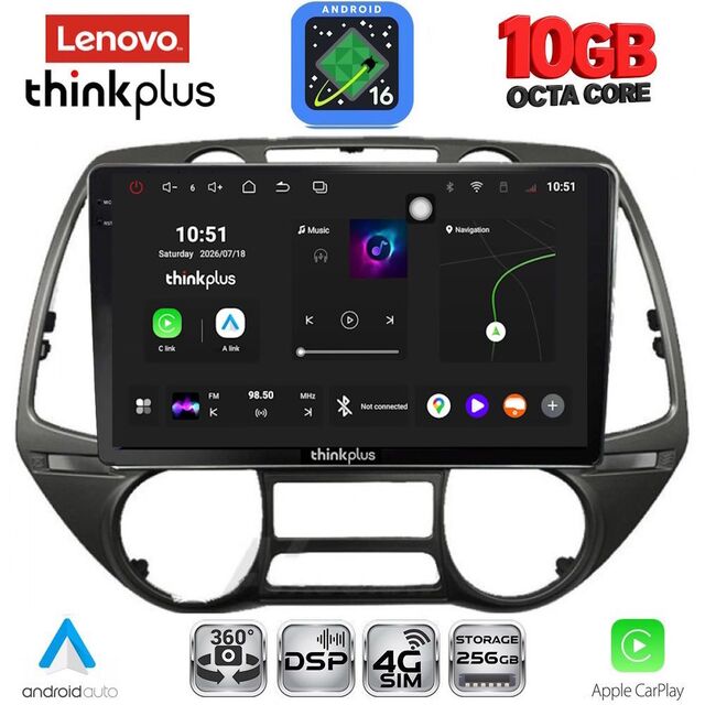 LENOVO LTM 11226_CPA  (9inc) MULTIMEDIA TABLET for HYUNDAI i20 mod. 2008-2014