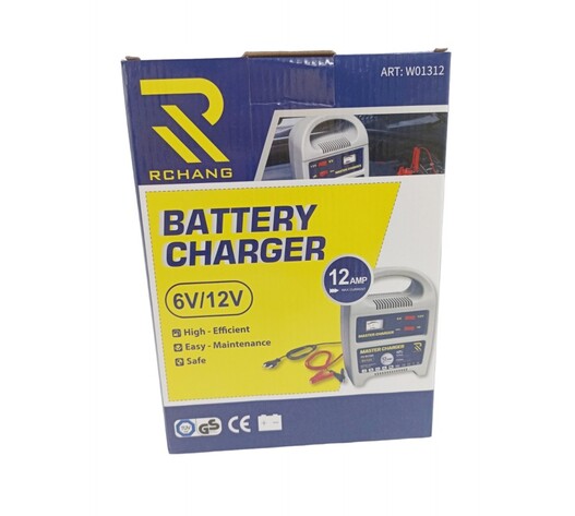 RCHANG ΦΟΡΤΙΣΤΗΣ ΜΠΑΤΑΡΙΑΣ ΑΥΤΟΚΙΝΗΤΟΥ 12AMP 6/12V W01312