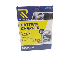 RCHANG ΦΟΡΤΙΣΤΗΣ ΜΠΑΤΑΡΙΑΣ ΑΥΤΟΚΙΝΗΤΟΥ 12AMP 6/12V W01312