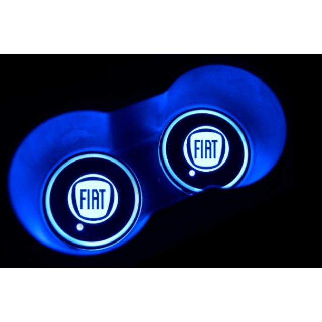 Φωτιζόμενο σουβέρ ποτηροθήκης με logo Fiat - 1 τεμάχιο