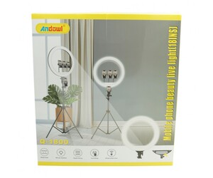 ΕΠΑΓΓΕΛΜΑΤΙΚΟ RING LIGHT ΓΙΑ ΚΙΝΗΤΟ ANDOWL Q-1800