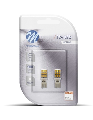 T10 W5W 12V W2,1x9,5d LED 9xSMD2835 ΛΕΥΚΟ (ΚΑΡΦΩΤΟ ΑΚΑΛΥΚΟ) BLISTER 2ΤΕΜ. M-TECH