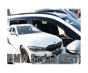 ΑΝΕΜΟΘΡΑΥΣΤΕΣ ΓΙΑ BMW 3 G21 5D 2019+ SW  ΣΕΤ ΑΥΤΟΚΙΝΗΤΟΥ ΑΠΟ ΕΥΚΑΜΠΤΟ ΦΙΜΕ ΠΛΑΣΤΙΚΟ HEKO - 4 ΤΕΜ.