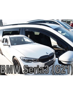ΑΝΕΜΟΘΡΑΥΣΤΕΣ ΓΙΑ BMW 3 G21 5D 2019+ SW  ΣΕΤ ΑΥΤΟΚΙΝΗΤΟΥ ΑΠΟ ΕΥΚΑΜΠΤΟ ΦΙΜΕ ΠΛΑΣΤΙΚΟ HEKO - 4 ΤΕΜ.