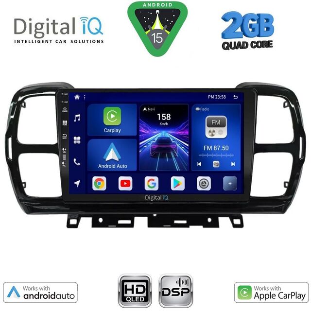 DIGITAL IQ BXC 3088_CPAA (9inc) MULTIMEDIA TABLET for CITROEN C5 AIRCROSS mod. 2017-2021