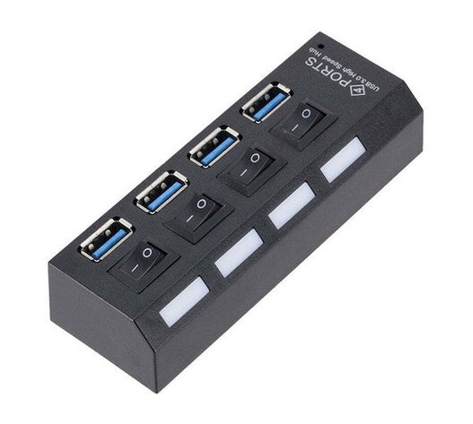 USB HUB 4 ΘΥΡΕΣ ΜΕ ΚΟΥΜΠΙΑ ON/OFF CY-03015