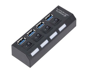 USB HUB 4 ΘΥΡΕΣ ΜΕ ΚΟΥΜΠΙΑ ON/OFF CY-03015