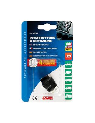 ΔΙΑΚΟΠΤΗΣ 4 ΘΕΣΕΩΝ 12/24V 10A ΣΤΡΟΓΓΥΛΟΣ 23mm