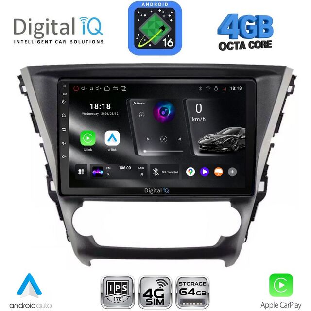 DIGITAL IQ RTG 6706_CPA (10inc) MULTIMEDIA TABLET for TOYOTA AVENSIS mod. 2016-2019