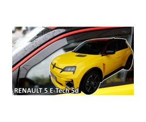 ΑΝΕΜΟΘΡΑΥΣΤΕΣ ΓΙΑ RENAULT 5 E-TECH ELECTRIC 5D 2024+ ΖΕΥΓΑΡΙ ΑΠΟ ΕΥΚΑΜΠΤΟ ΦΙΜΕ ΠΛΑΣΤΙΚΟ HEKO - 2 ΤΕΜ.