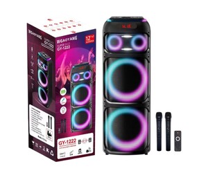 ΦΟΡΗΤΟ ΗΧΕΙΟ BLUETOOTH 12"x2 WOOFER WGY-1222